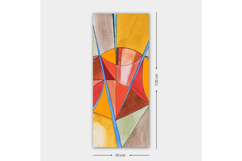 Canvasbilde DKY Abstract & Fractals Flerfarget - 50x120 cm - Innredning - Bilder & kunst - Lerretsbilder