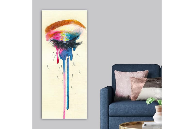 Canvasbilde DKY Abstract & Fractals Flerfarget - 50x120 cm - Innredning - Bilder & kunst - Lerretsbilder