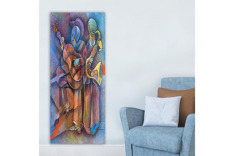 Canvasbilde DKY Abstract & Fractals Flerfarget - 50x120 cm - Innredning - Bilder & kunst - Lerretsbilder