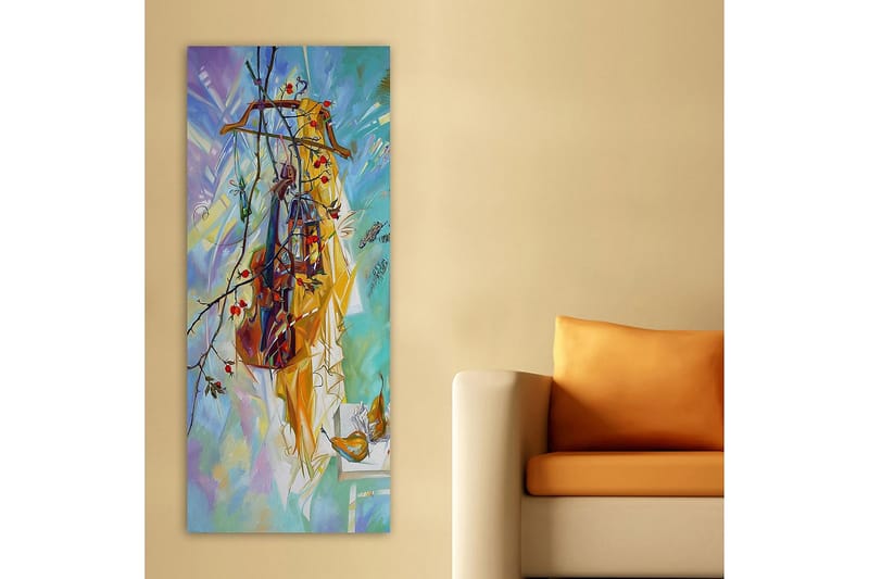 Canvasbilde DKY Abstract & Fractals Flerfarget - 50x120 cm - Innredning - Bilder & kunst - Lerretsbilder