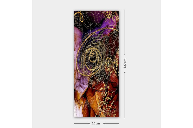 Canvasbilde DKY Abstract & Fractals Flerfarget - 50x120 cm - Innredning - Bilder & kunst - Lerretsbilder