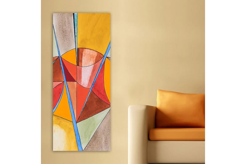 Canvasbilde DKY Abstract & Fractals Flerfarget - 50x120 cm - Innredning - Bilder & kunst - Lerretsbilder