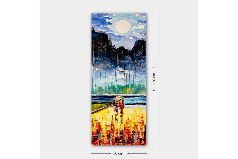 Canvasbilde DKY Abstract & Fractals Flerfarget - 50x120 cm - Innredning - Bilder & kunst - Lerretsbilder