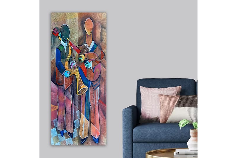 Canvasbilde DKY Abstract & Fractals Flerfarget - 50x120 cm - Innredning - Bilder & kunst - Lerretsbilder