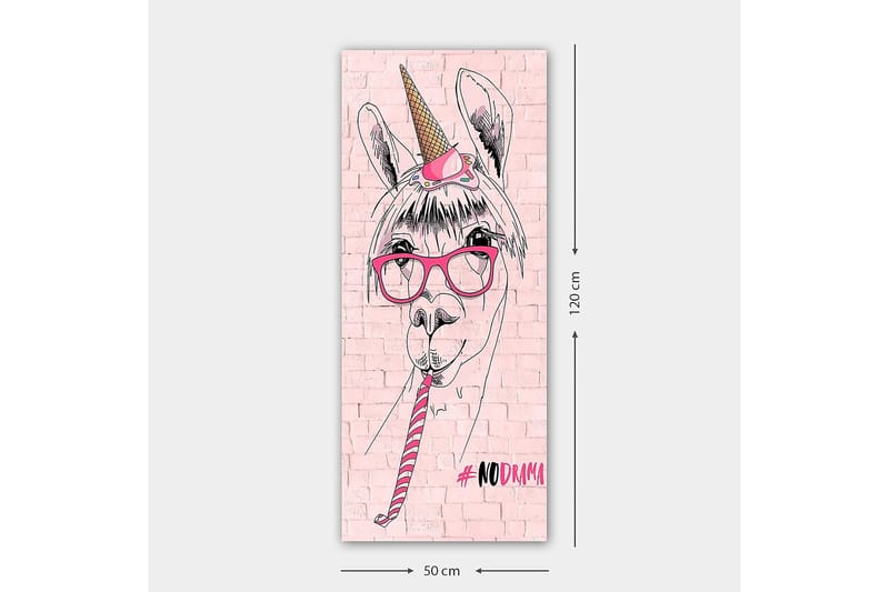 Canvasbilde DKY Animals Flerfarget - 50x120 cm - Innredning - Bilder & kunst - Lerretsbilder