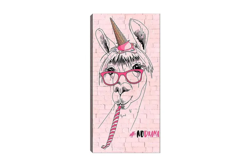 Canvasbilde DKY Animals Flerfarget, 50x120 cm