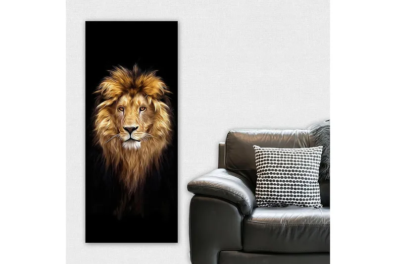 Canvasbilde DKY Animals Flerfarget - 50x120 cm - Innredning - Bilder & kunst - Lerretsbilder