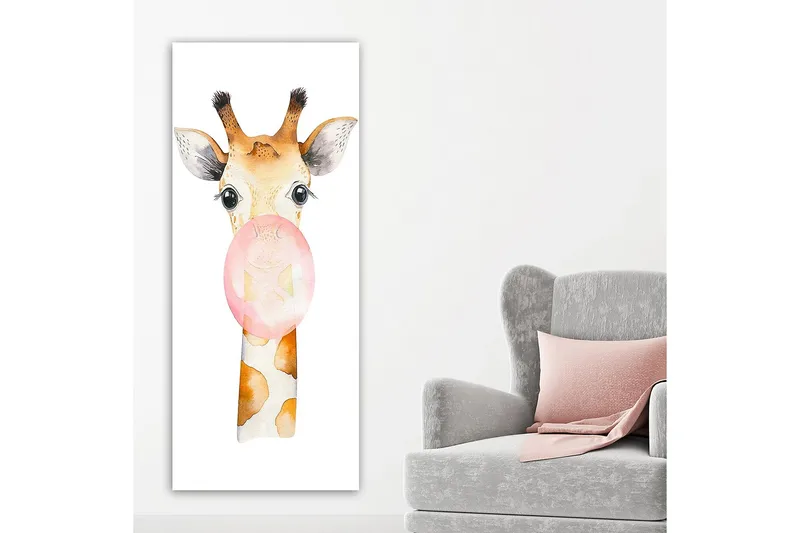 Canvasbilde DKY Animals Flerfarget - 50x120 cm - Innredning - Bilder & kunst - Lerretsbilder
