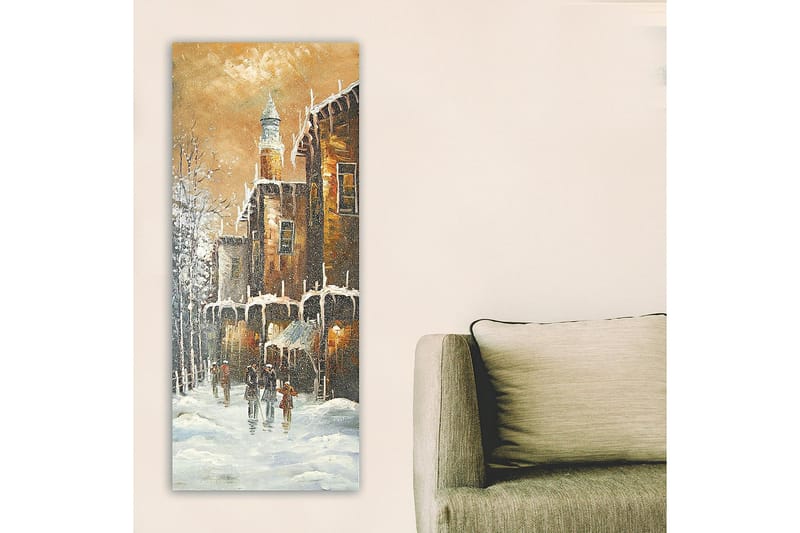 Canvasbilde DKY Buildings & Cityscapes Flerfarget - 50x120 cm - Innredning - Bilder & kunst - Lerretsbilder