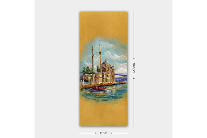 Canvasbilde DKY Cities & Countries Flerfarget - 50x120 cm - Innredning - Bilder & kunst - Lerretsbilder