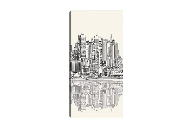 Canvasbilde DKY Cities & Countries Flerfarget - 50x120 cm - Innredning - Bilder & kunst - Lerretsbilder