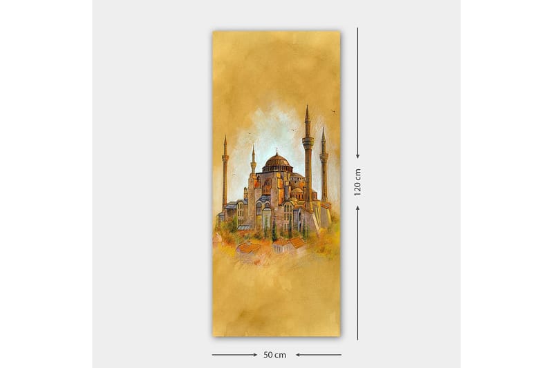 Canvasbilde DKY Cities & Countries Flerfarget - 50x120 cm - Innredning - Bilder & kunst - Lerretsbilder