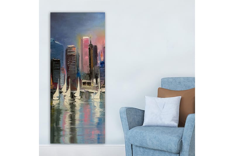 Canvasbilde DKY Cities & Countries Flerfarget - 50x120 cm - Lerretsbilder