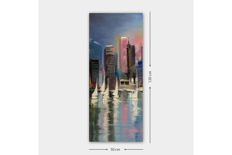 Canvasbilde DKY Cities & Countries Flerfarget - 50x120 cm - Lerretsbilder