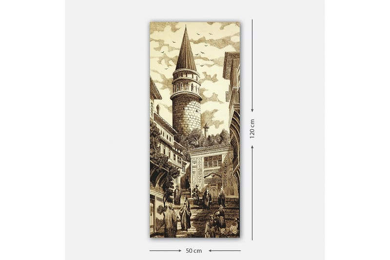 Canvasbilde DKY Cities & Countries Flerfarget - 50x120 cm - Innredning - Bilder & kunst - Lerretsbilder