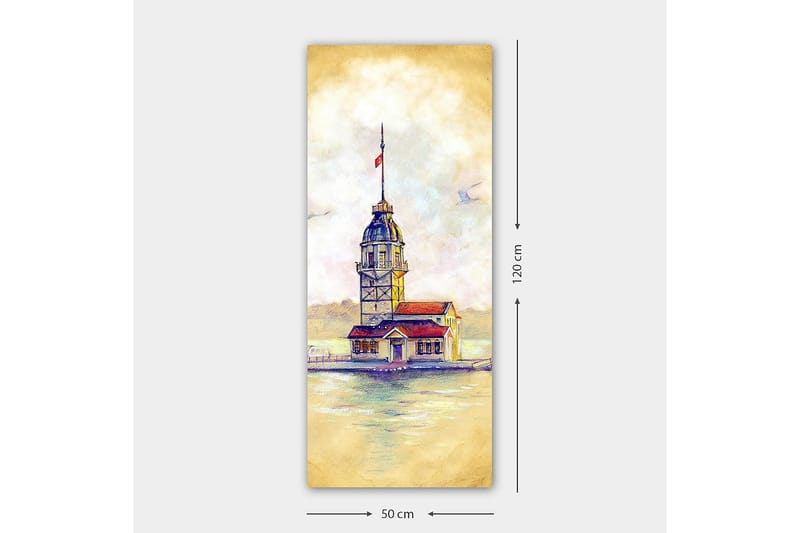 Canvasbilde DKY Cities & Countries Flerfarget - 50x120 cm - Innredning - Bilder & kunst - Lerretsbilder