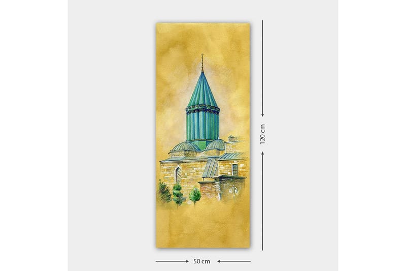 Canvasbilde DKY Cities & Countries Flerfarget - 50x120 cm - Innredning - Bilder & kunst - Lerretsbilder