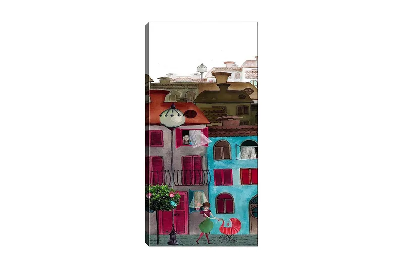 Canvasbilde DKY Cities & Countries Flerfarget - 50x120 cm - Innredning - Bilder & kunst - Lerretsbilder