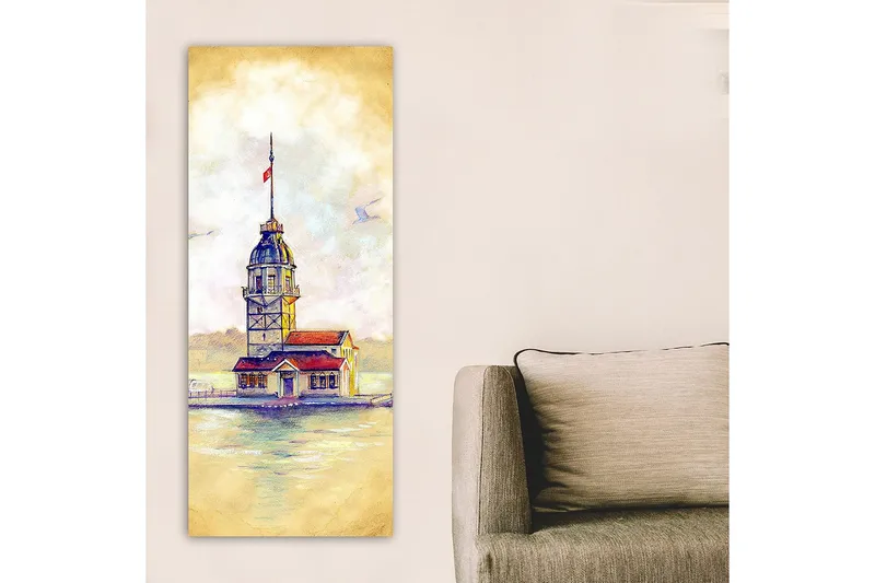 Canvasbilde DKY Cities & Countries Flerfarget - 50x120 cm - Innredning - Bilder & kunst - Lerretsbilder