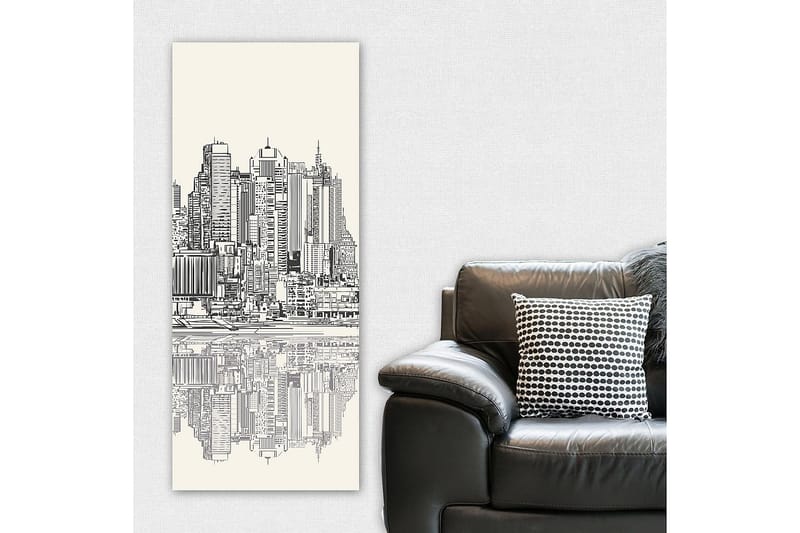 Canvasbilde DKY Cities & Countries Flerfarget - 50x120 cm - Innredning - Bilder & kunst - Lerretsbilder