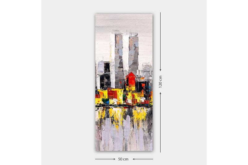 Canvasbilde DKY Cities & Countries Flerfarget - 50x120 cm - Innredning - Bilder & kunst - Lerretsbilder