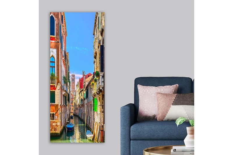 Canvasbilde DKY Cities & Countries Flerfarget - 50x120 cm - Innredning - Bilder & kunst - Lerretsbilder