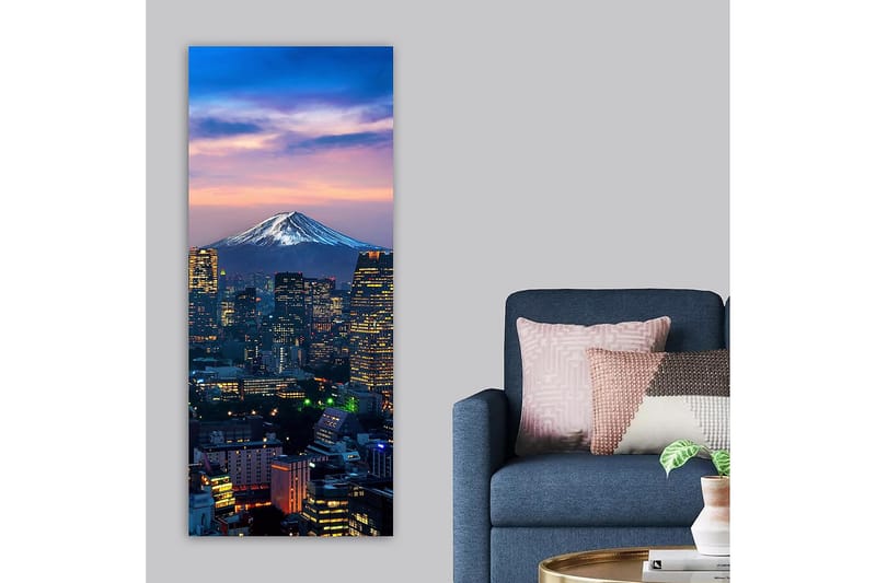 Canvasbilde DKY Cities & Countries Flerfarget - 50x120 cm - Innredning - Bilder & kunst - Lerretsbilder
