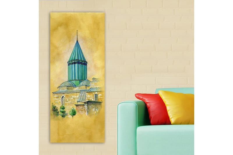 Canvasbilde DKY Cities & Countries Flerfarget - 50x120 cm - Innredning - Bilder & kunst - Lerretsbilder