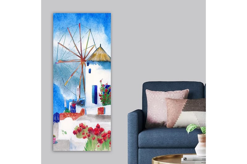 Canvasbilde DKY Cities & Countries Flerfarget - 50x120 cm - Innredning - Bilder & kunst - Lerretsbilder