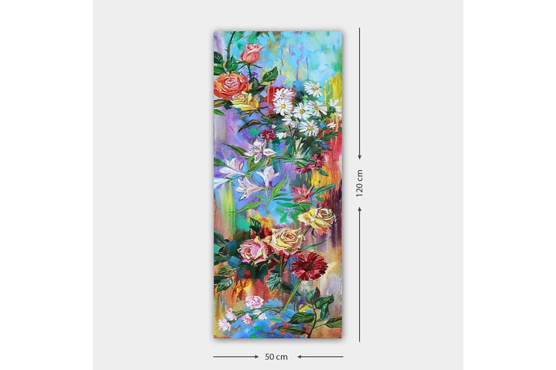 Canvasbilde DKY Floral & Botanical Flerfarget - 50x120 cm - Innredning - Bilder & kunst - Lerretsbilder