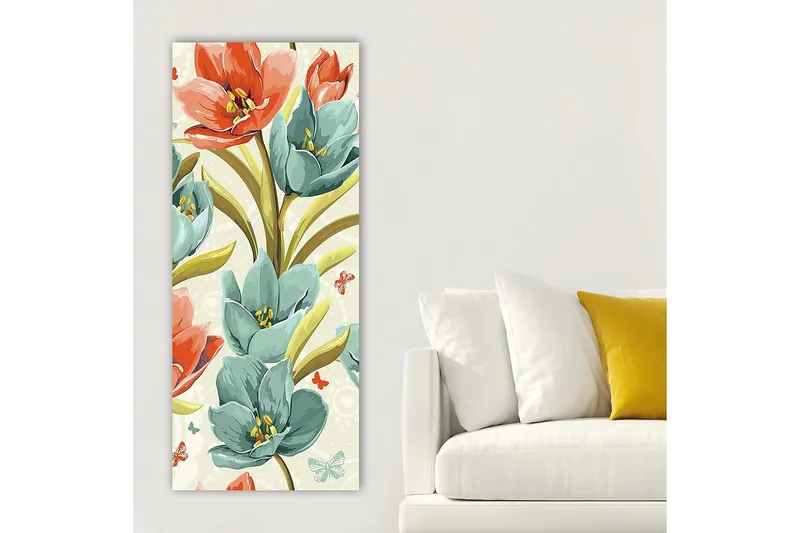 Canvasbilde DKY Floral & Botanical Flerfarget - 50x120 cm - Innredning - Bilder & kunst - Lerretsbilder