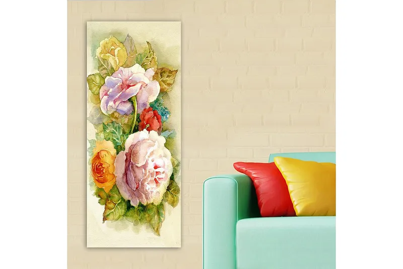 Canvasbilde DKY Floral & Botanical Flerfarget - 50x120 cm - Innredning - Bilder & kunst - Lerretsbilder