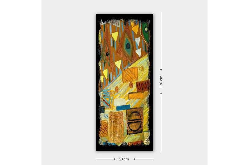 Canvasbilde DKY Geometric Flerfarget - 50x120 cm - Innredning - Bilder & kunst - Lerretsbilder
