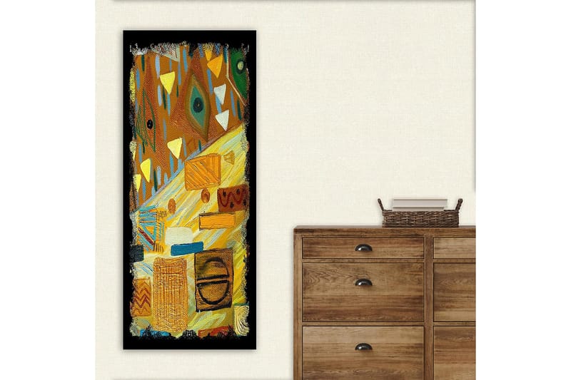 Canvasbilde DKY Geometric Flerfarget - 50x120 cm - Innredning - Bilder & kunst - Lerretsbilder