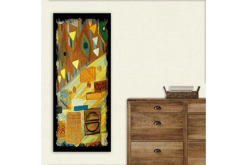 Canvasbilde DKY Geometric Flerfarget - 50x120 cm - Innredning - Bilder & kunst - Lerretsbilder