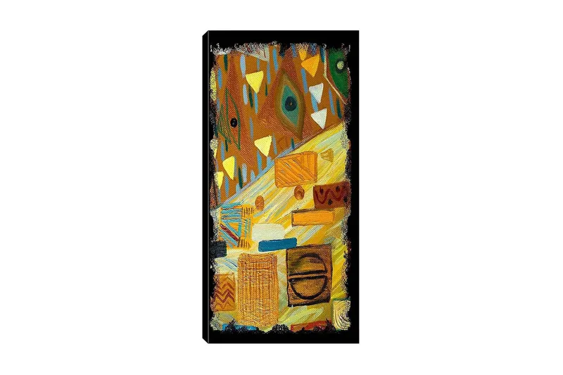 Canvasbilde DKY Geometric Flerfarget - 50x120 cm - Innredning - Bilder & kunst - Lerretsbilder