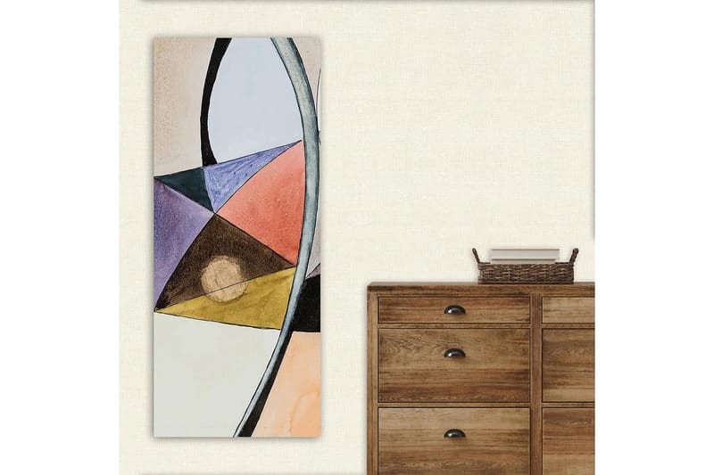 Canvasbilde DKY Geometric Flerfarget - 50x120 cm - Innredning - Bilder & kunst - Lerretsbilder