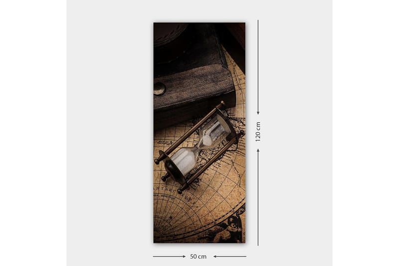 Canvasbilde DKY Map Flerfarget - 50x120 cm - Innredning - Bilder & kunst - Lerretsbilder
