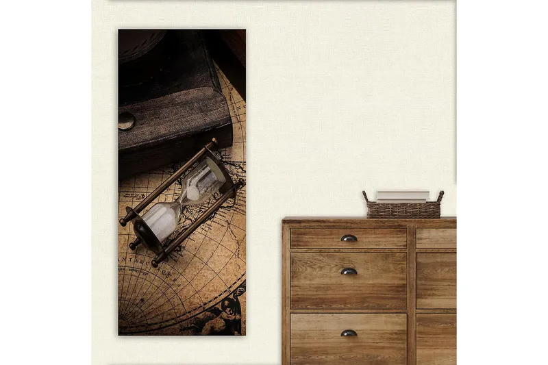 Canvasbilde DKY Map Flerfarget - 50x120 cm - Innredning - Bilder & kunst - Lerretsbilder