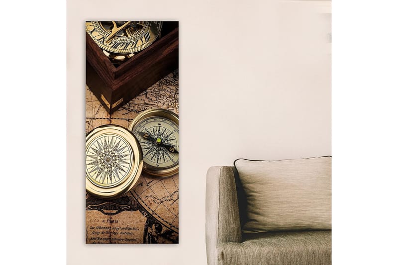 Canvasbilde DKY Map Flerfarget - 50x120 cm - Innredning - Bilder & kunst - Lerretsbilder