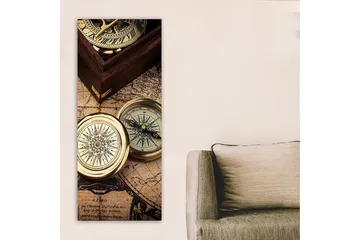 Canvasbilde DKY Map Flerfarget - 50x120 cm - Innredning - Bilder & kunst - Lerretsbilder