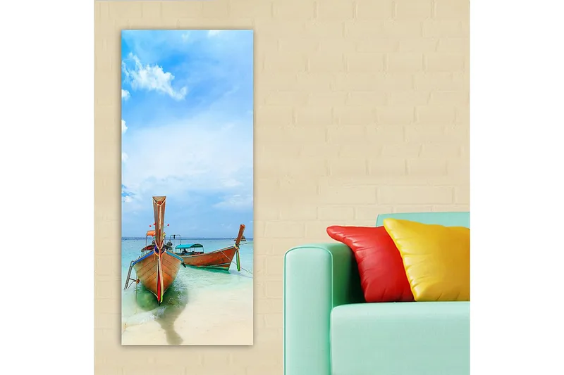 Canvasbilde DKY Nautical & Beach Flerfarget - 50x120 cm - Innredning - Bilder & kunst - Lerretsbilder