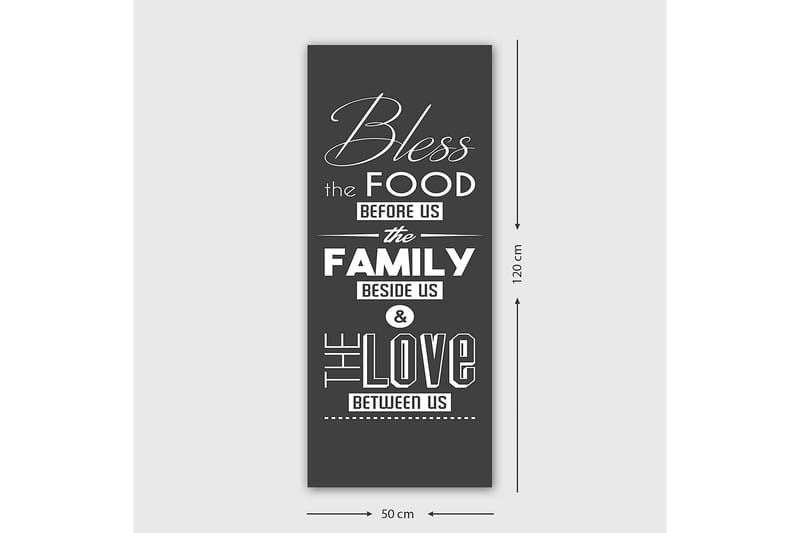 Canvasbilde DKY Text Flerfarget - 50x120 cm - Innredning - Bilder & kunst - Lerretsbilder