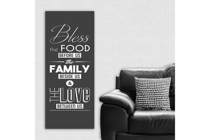 Canvasbilde DKY Text Flerfarget - 50x120 cm - Innredning - Bilder & kunst - Lerretsbilder