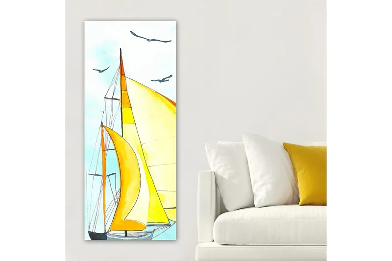 Canvasbilde DKY Transportation Flerfarget - 50x120 cm - Innredning - Bilder & kunst - Lerretsbilder