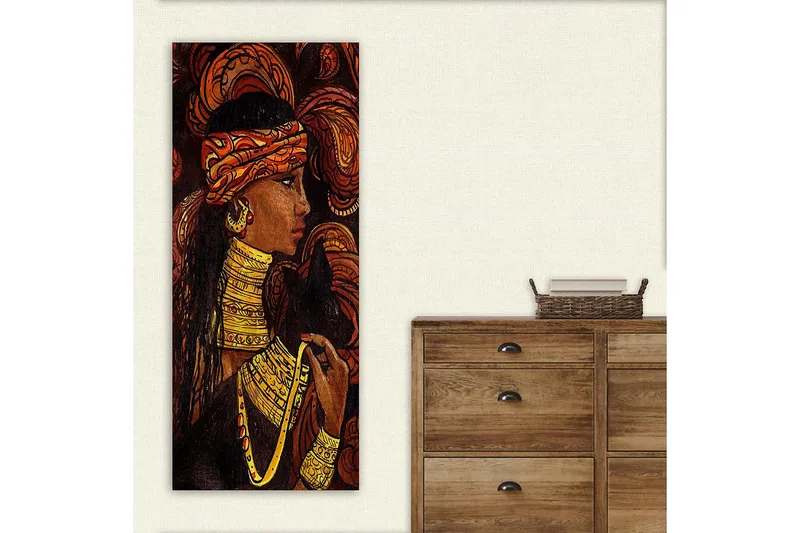 Canvasbilde DKY World Cultures Flerfarget - 50x120 cm - Innredning - Bilder & kunst - Lerretsbilder