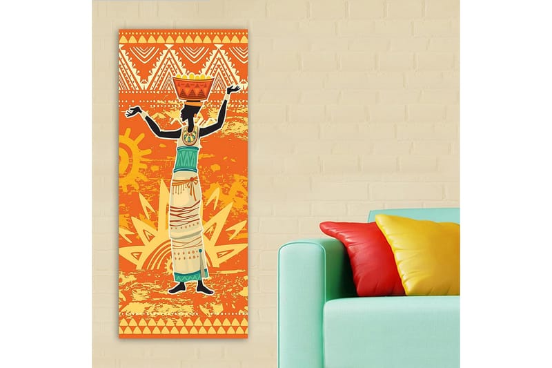 Canvasbilde DKY World Cultures Flerfarget - 50x120 cm - Innredning - Bilder & kunst - Lerretsbilder