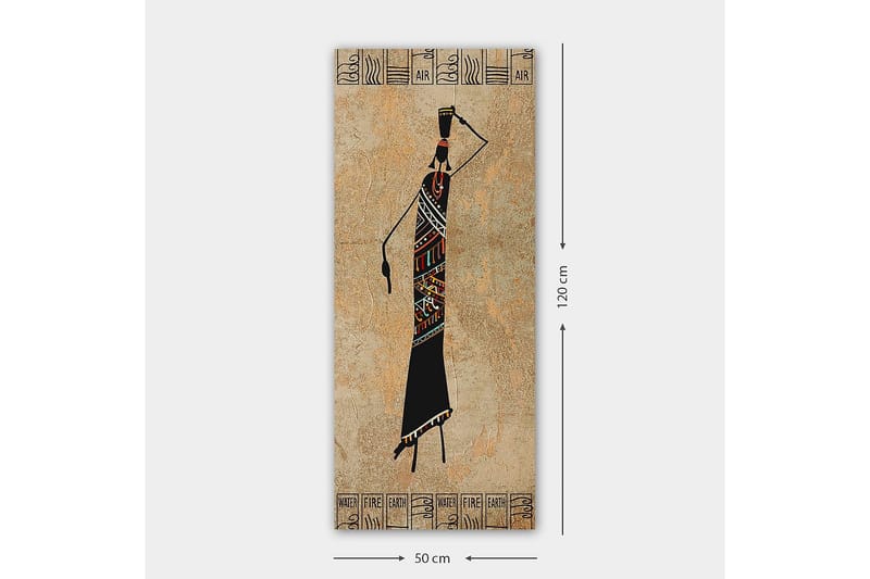 Canvasbilde DKY World Cultures Flerfarget - 50x120 cm - Innredning - Bilder & kunst - Lerretsbilder