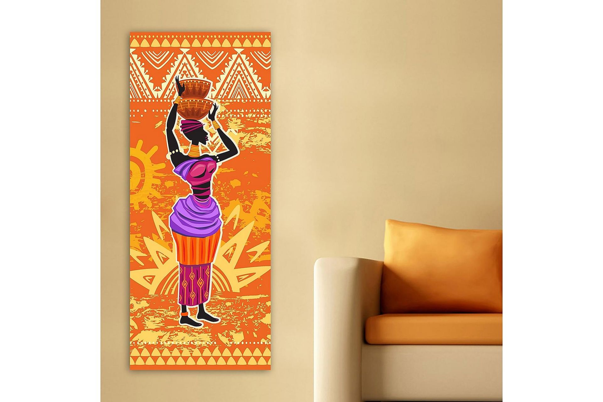 Canvasbilde DKY World Cultures Flerfarget - 50x120 cm - Innredning - Bilder & kunst - Lerretsbilder