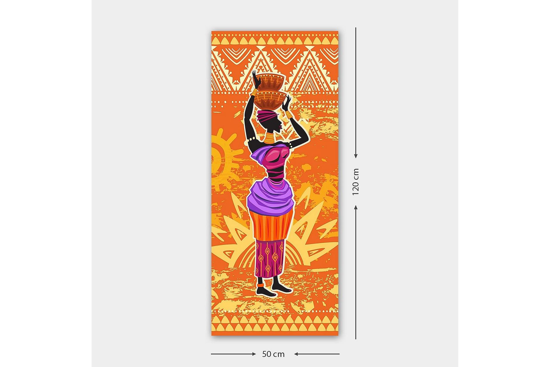 Canvasbilde DKY World Cultures Flerfarget - 50x120 cm - Innredning - Bilder & kunst - Lerretsbilder